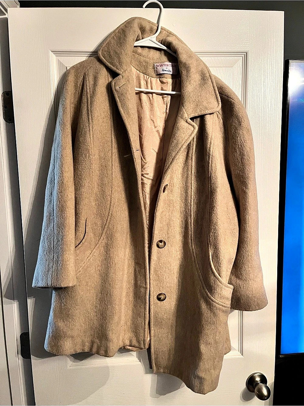 Winter Time by Howard & Jay Women's Brown Pea Coat Like New